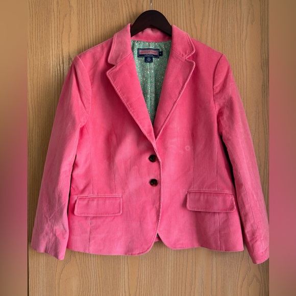 VIneyard Vines | Women’s XL | Pink Corduroy Jacket Coat Outdoor Preppy - Picture 1 of 8